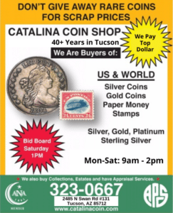 Catalina Coin Tucson Coin and Stamp Silver Eagle